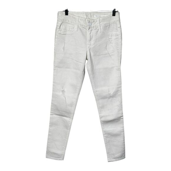 NWOT Black Orchid Mid Rise Ankle Zipper Skinny Jeans White Women's Sz 27 - Picture 3 of 10